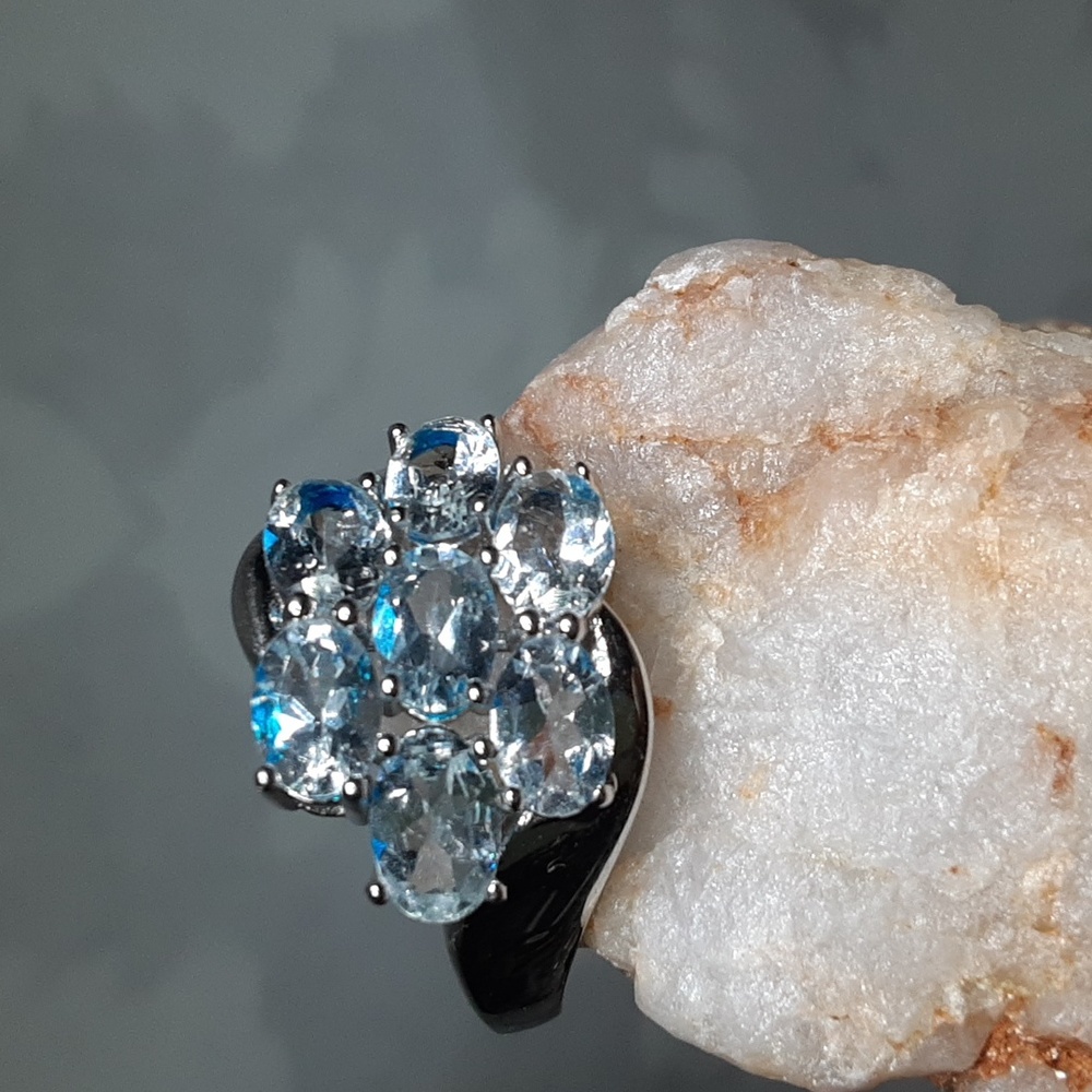 925 Aquamarine Ring.